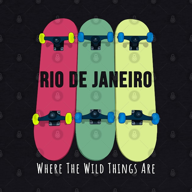 Rio de Janeiro Where the Wild Things Are Skateboarding Skate by DiegoCarvalho